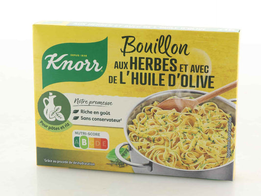 Knorr Brühwürfel mit Kräutern und Olivenöl 15 x 10g = 150g (7,5L)