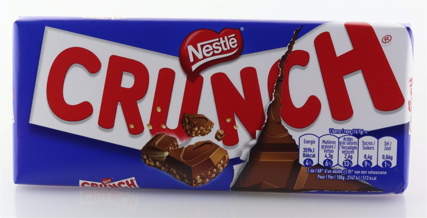 2 x Nestlé crunch lait 100g