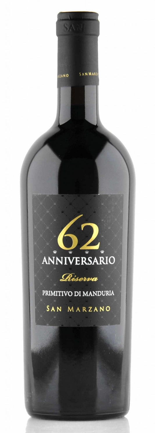 San Marzano 62 Anniversario Riserva Primitivo di Manduria 2018 0.75L