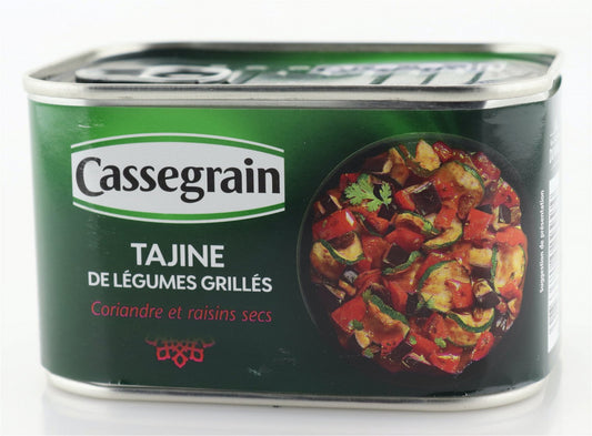 Cassegrain Tajine aus gegrilltem Gemüse, Koriander und Rosinen