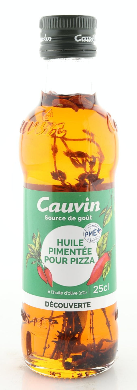 Cauvin Chili-Öl - Huile Pimentée - für Pizza Grillfleisch & Nudeln