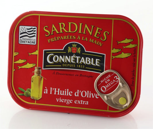 Connetable Sardinen eingelegt in Olivenöl 135gr. / Atg. 102gr.