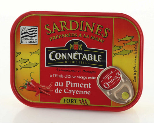 Connetable Sardinen in Olivenöl und Cayennepfeffer