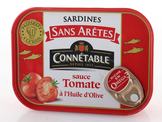 Connetable Sardinen in Tomatensauce mit nativem Olivenöl extra 140g