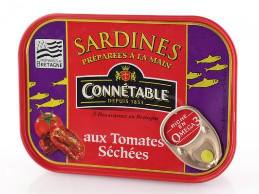 Connetable Sardinen mit Olivenöl und sonnengetrockneten Tomaten 135 g