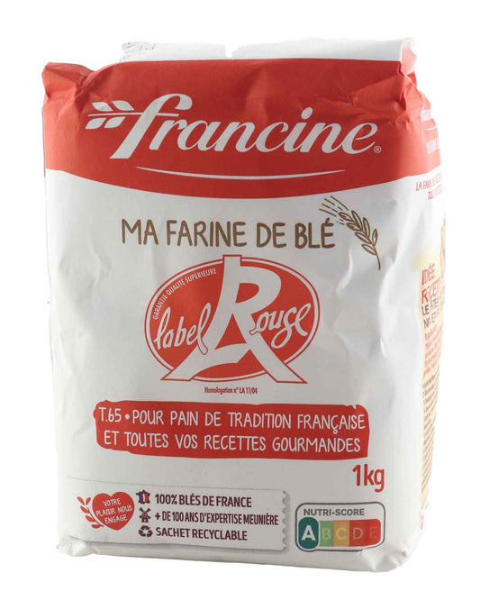 Francine farine de blé Weizenmehl Label Rouge Typ65 1kg