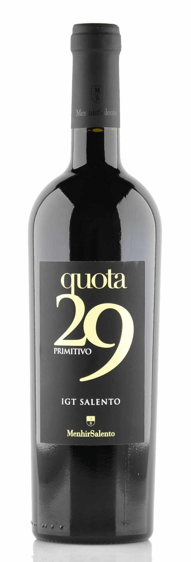 Menhir Salento Quota 29 Primitivo 2022 0.75 Liter